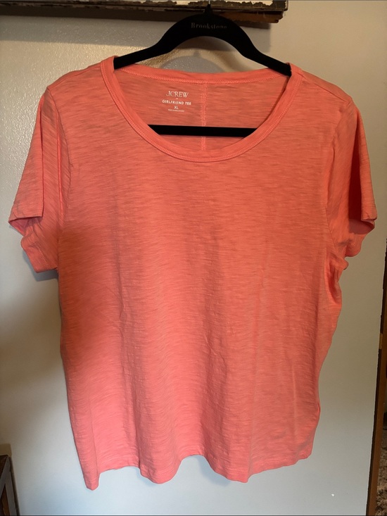 J. Crew Factory Tops - J. Crew Factory Coral Slub Cotton Short Sleeve Tee
